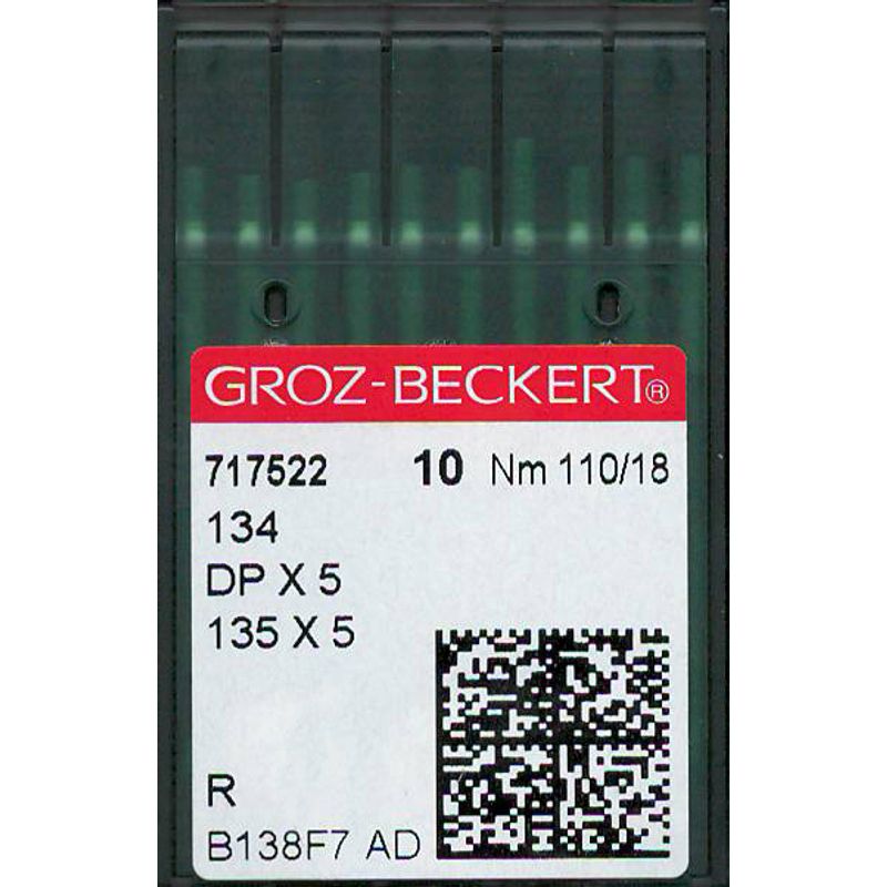 Иглы 134 R, №110, GB, (DPx5, 135x5, 135x7, 797, SY1955), 1 уп.=10 шт.