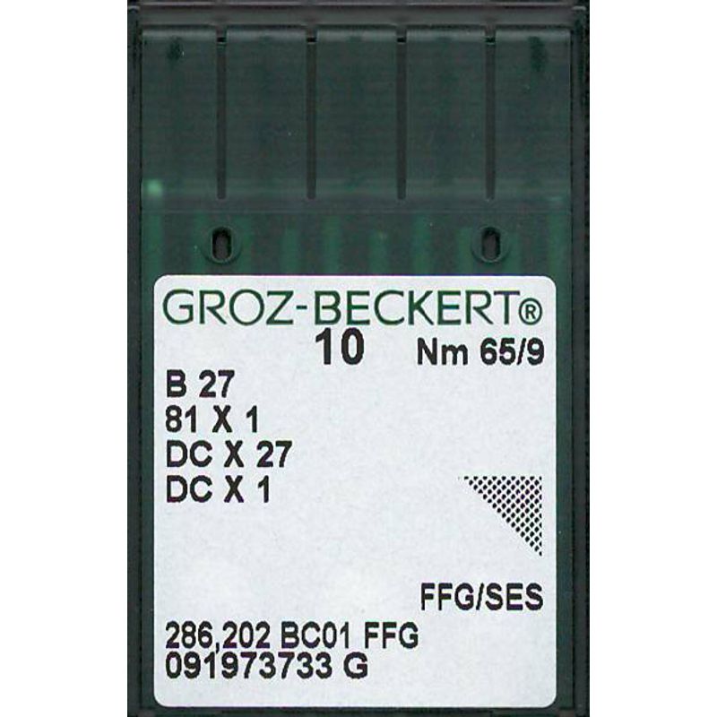 Иглы B27 FFG/SES, № 65, GB, (81x1, DCx27, DCx1, MY1023, SY6120), 1 уп.=10 шт.