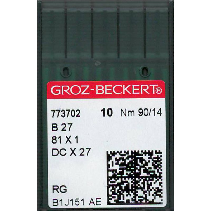 Иглы B27 RG, № 90, GB, (81x1, DCx27, DCx1, MY1023, SY6120), 1 уп.=10 шт.