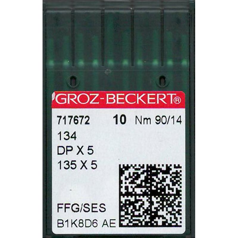 Иглы 134 FFG/SES, № 90, GB, (DPx5, 135x5, 135x7, 797, SY1955), 1 уп.=10 шт.