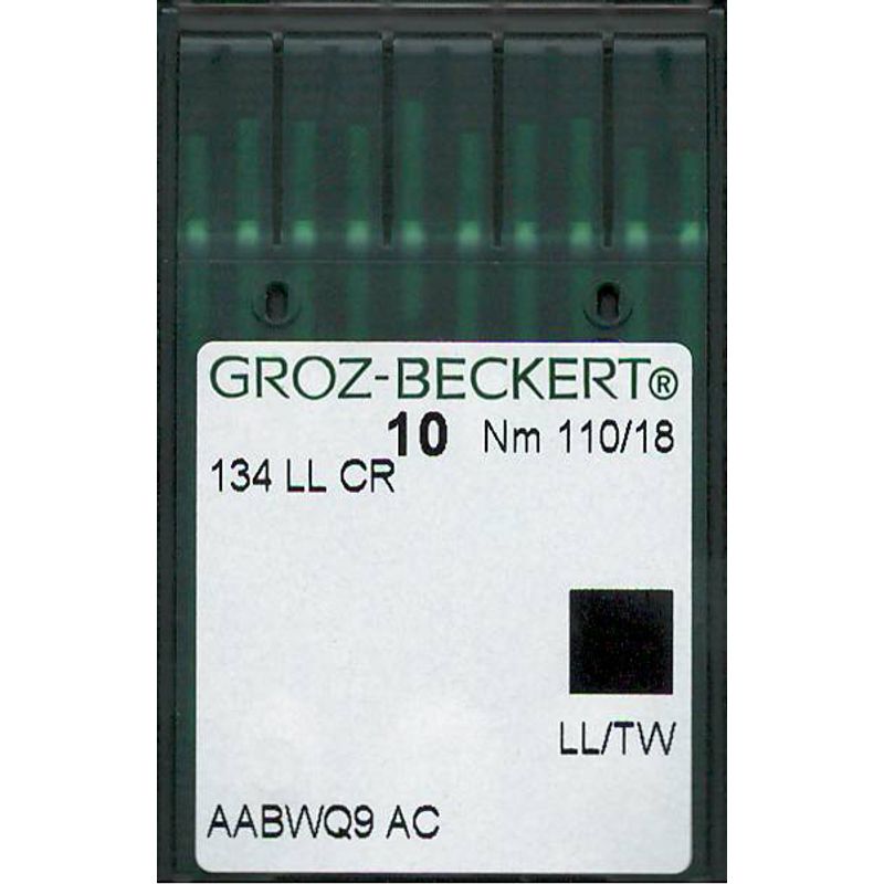 Иглы 134 LLCR LL/TW, №110, GB, (135x8TW, 134 LL, 134КК), 1уп. =10шт