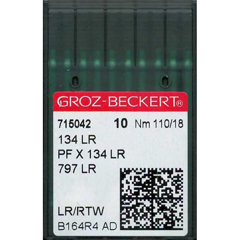 Иглы 134 LR/RTW, №110, GB, (135x8, PFx134, 797), 1 уп.=10 шт.