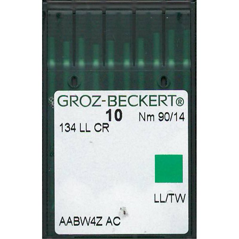 Иглы 134 LLCR LL/TW, № 90, GB, (135x8TW, 134 LL, 134КК), 1уп. =10шт