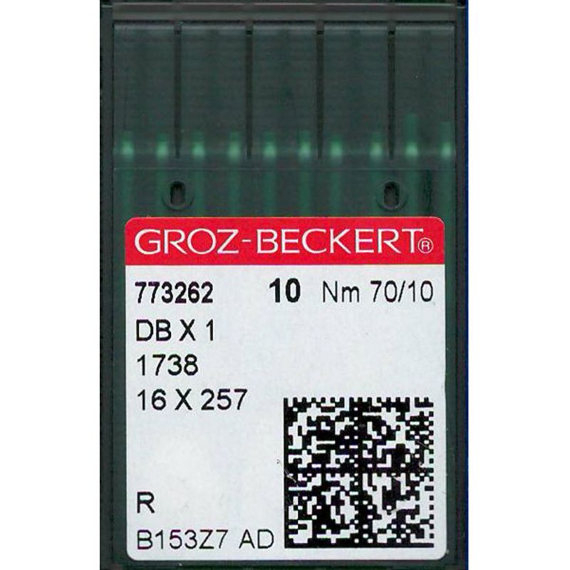 Иглы DBx1 R, № 70, GB, (1738, 16x257, 71x1, 16x231, 287WH, DBx257), 1 уп.=10 шт.