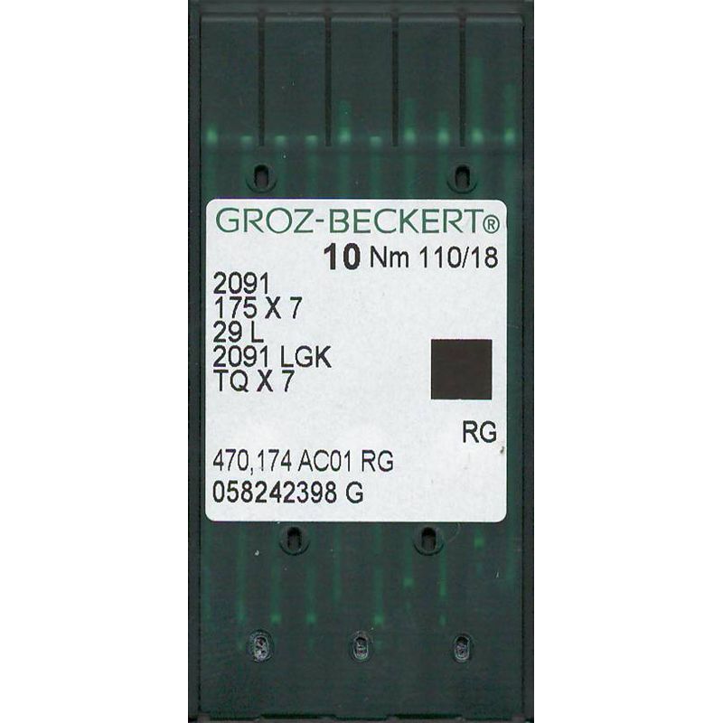 Иглы 2091 RG, №110, GB, (175X7, TQx7, 29L, 2091LGK), 1 уп.=10 шт.