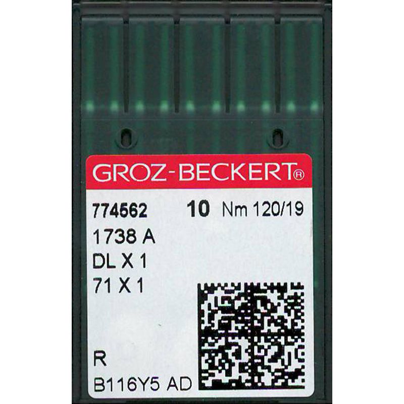 Иглы 1738A R N120, GB, (71x1, DLx1, 287WH, 16x95, DLx95, Bx257, DBx95), 1 уп.=10 шт.