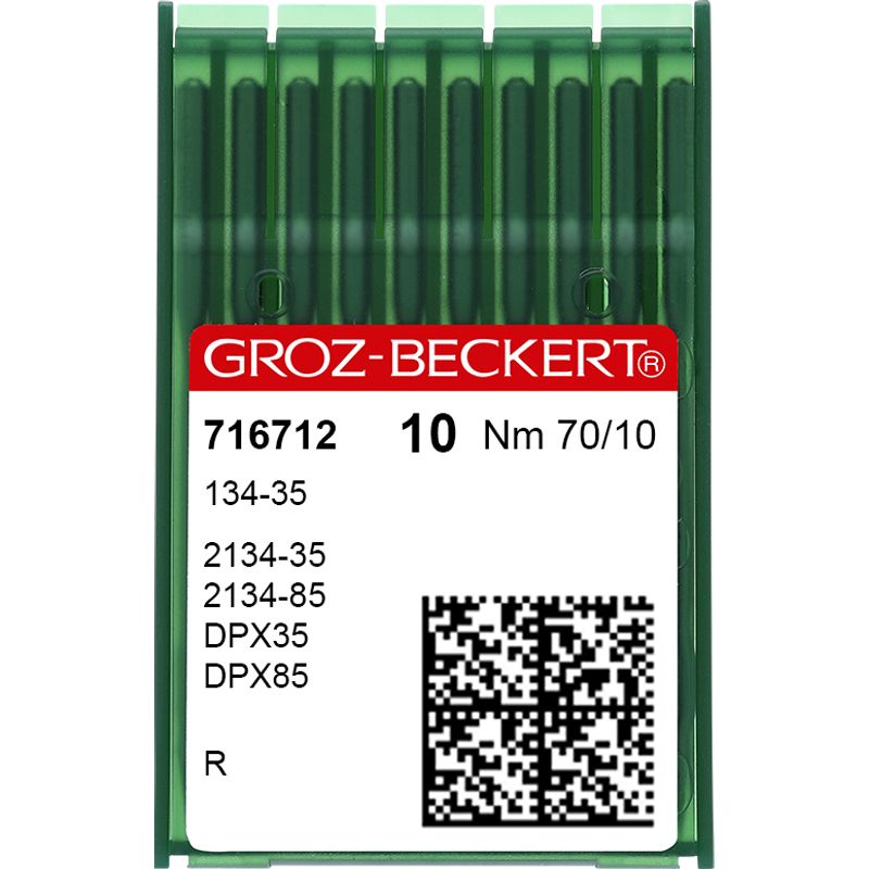 Иглы 134-35 R, № 70, GB, (2134-35, 2134-85, DPx35, DPx85), 1уп. = 10шт
