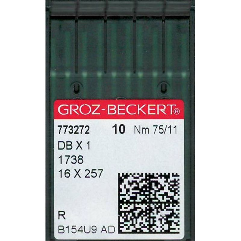 Иглы DBx1 R, № 75, GB, (1738, 16x257, 71x1, 16x231, 287WH, DBx257), 1 уп.=10 шт.