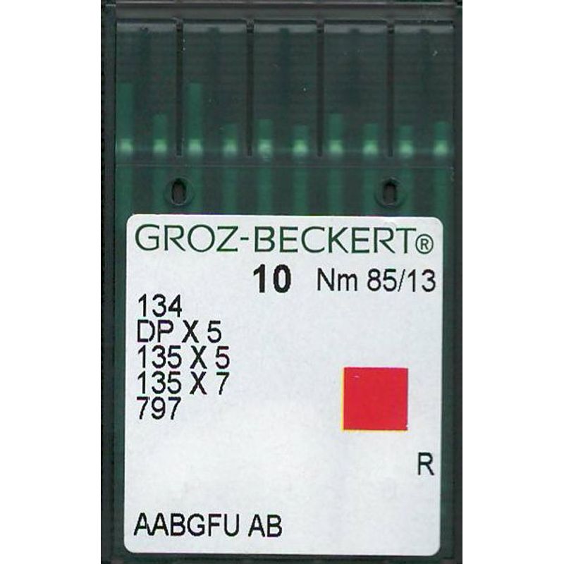 Иглы 134 R, № 85, GB, (DPx5, 135x5, 135x7, 797, SY1955), 1 уп.=10 шт.