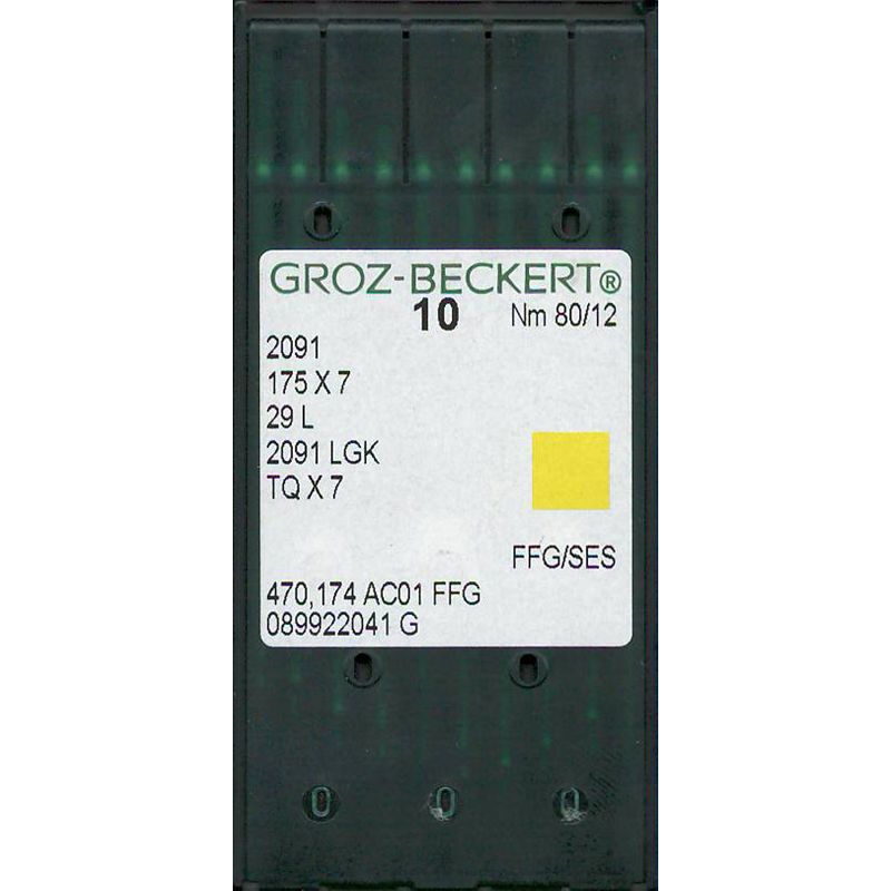 Иглы 2091 FFG/SES, № 80, GB, (175X7, TQx7, 29L, 2091LGK), 1 уп.=10 шт.