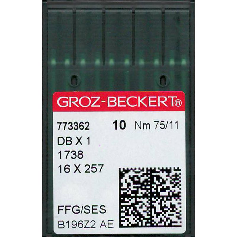 Иглы DBx1 FFG/SES, № 75, GB, (1738, 16x257, 71x1, 16x231, 287WH, DBx257), 1 уп.=10 шт.