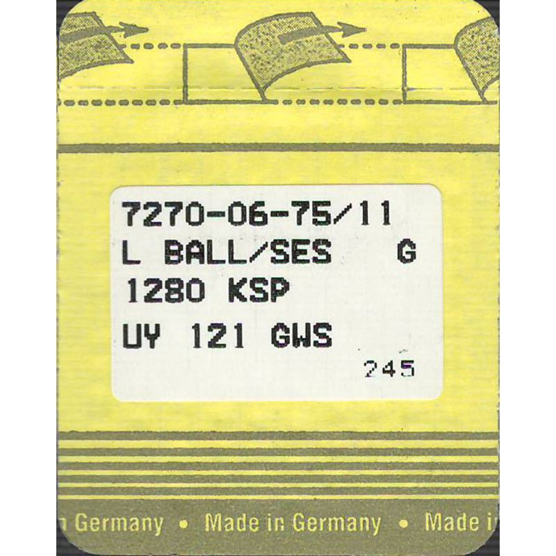 Иглы B63 FFG/SES, №75, SG, (1280KSP, DVx63, UY121GWS), 1уп. =10шт