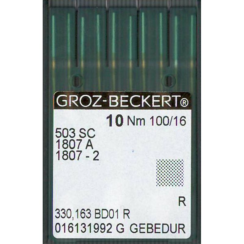 Иглы 503SC R GEBEDUR, №100, GB, (1807A, 1807-2), 1 уп.=10 шт.