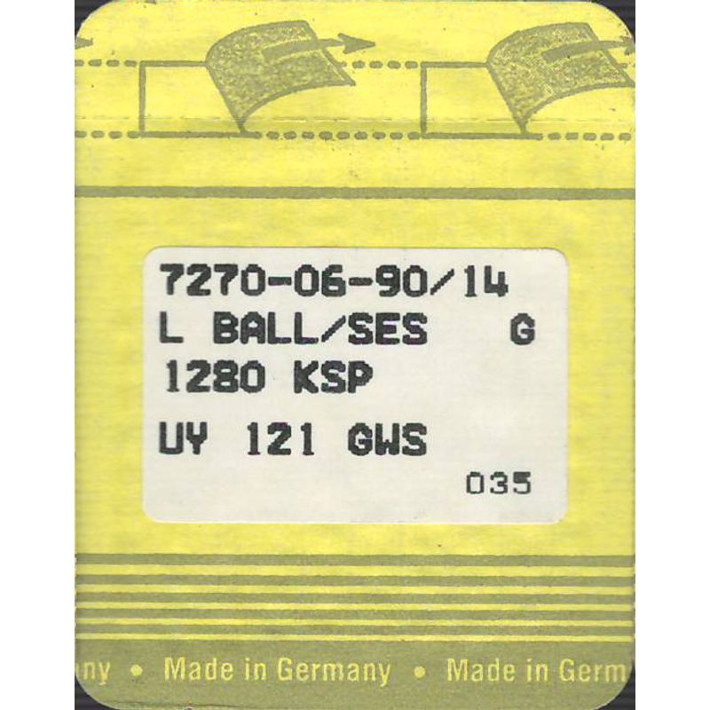 Иглы B63 FFG/SES, №90, SG, (1280KSP, DVx63, UY121GWS), 1уп. =10шт