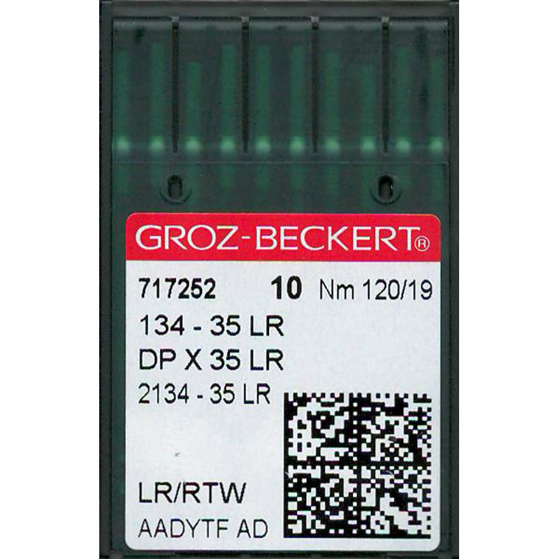 Иглы 134-35 LR/RTW, №120, GB, (2134-35, DPx35), 1 уп.=10 шт.