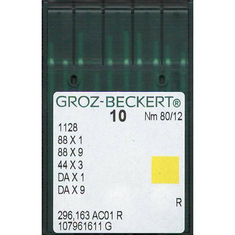 Иглы 1128 R, № 80, GB, (88x1, 88x9, 44x3, DAx1, DAx9), 1 уп.=10 шт.