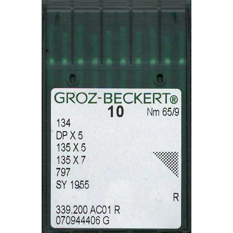 Иглы 134 R, № 65, GB, (DPx5, 135x5, 135x7, 797, SY1955), 1 уп.=10 шт.