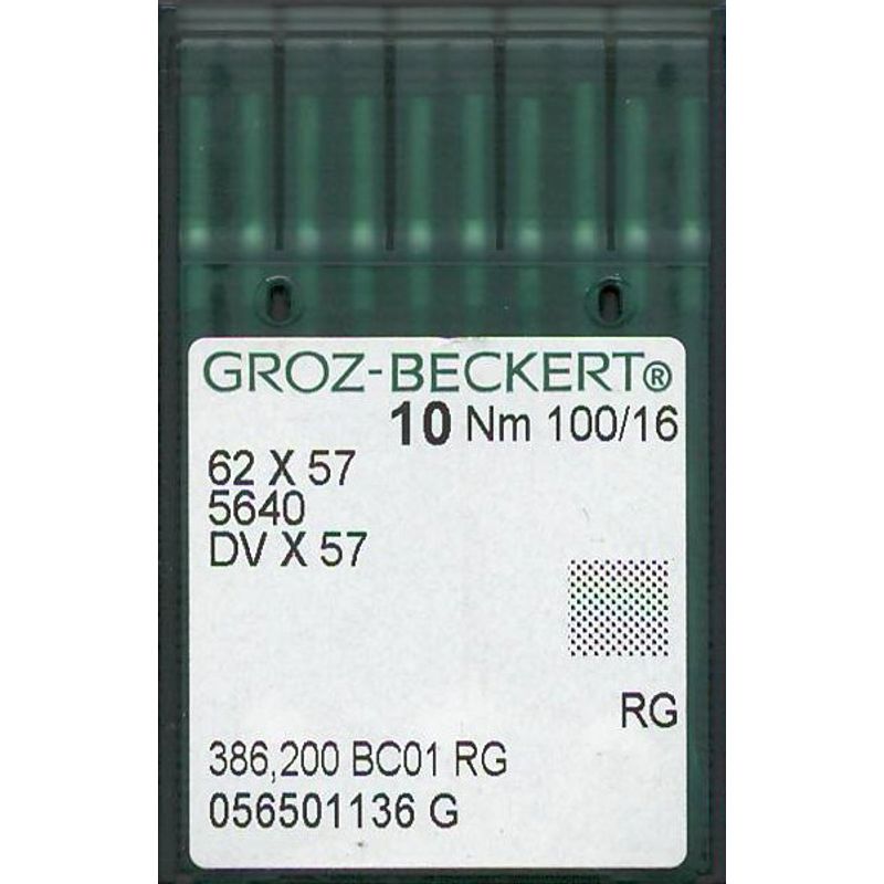 Иглы 62X57 RG, №100, GB, (5640, DVx57), 1 уп.=10 шт.