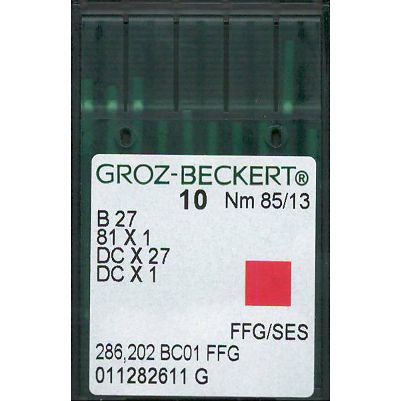 Иглы B27 FFG/SES, № 85, GB, (81x1, DCx27, DCx1, MY1023, SY6120), 1 уп.=10 шт.