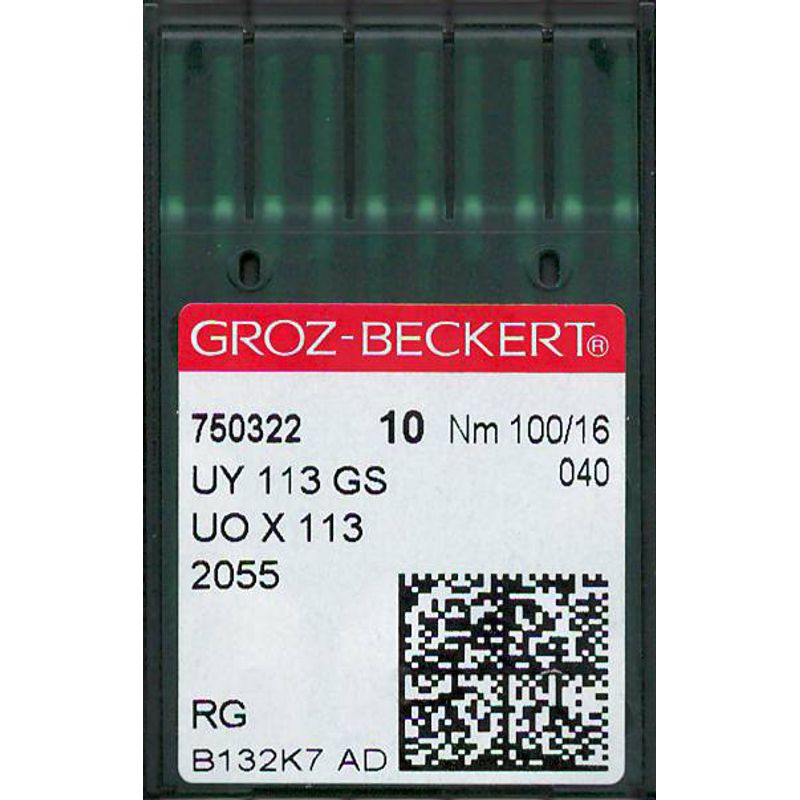 Иглы UY113GS RG, №100, GB, (2055, UOx113GS), 1 уп.=10 шт.