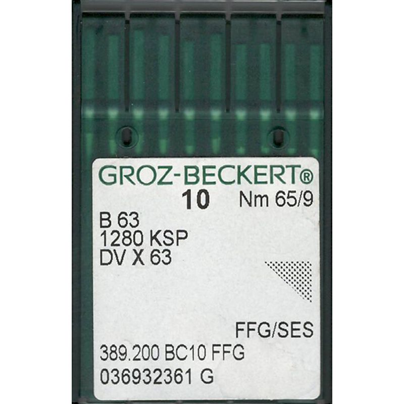 Иглы B63 FFG/SES, №65, GB, (1280KSP, DVx63), 1 уп.=10 шт.