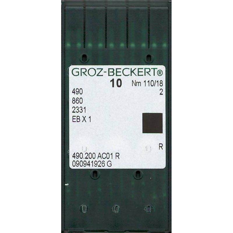 Иглы 490 R, №110, ГБ, (490, 860, 2331, EBx1), 1уп. =10шт
