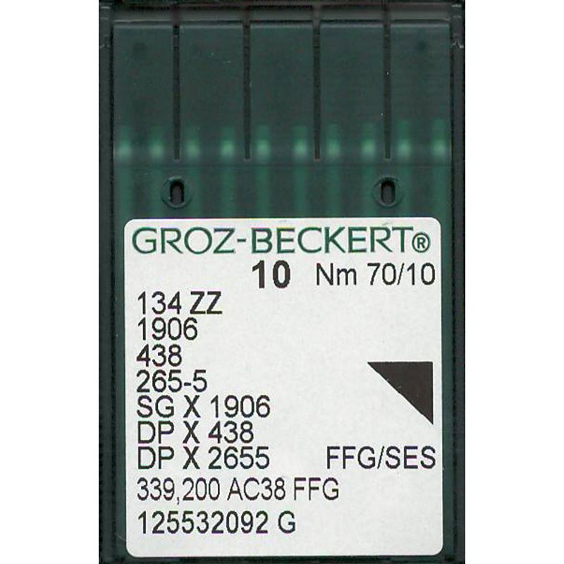 Иглы 134 ZZ FFG/SES, №70, GB, (1906, 438, 265-5, SGx1906, DPx438, DPx2655), 1уп. =10шт