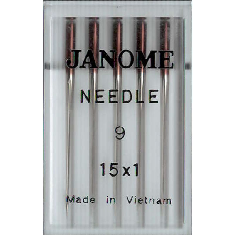Иглы для шелка и микрофазы № 65/9, JM, (15x1), 1 уп.=5 шт.
