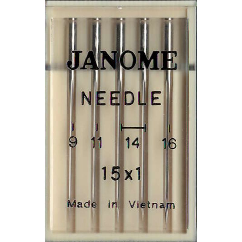 Иглы универсальные №MIX, JM, (15x1) - 9(1); 11(1), 14(2); 16(1) 1 уп.=5 шт.