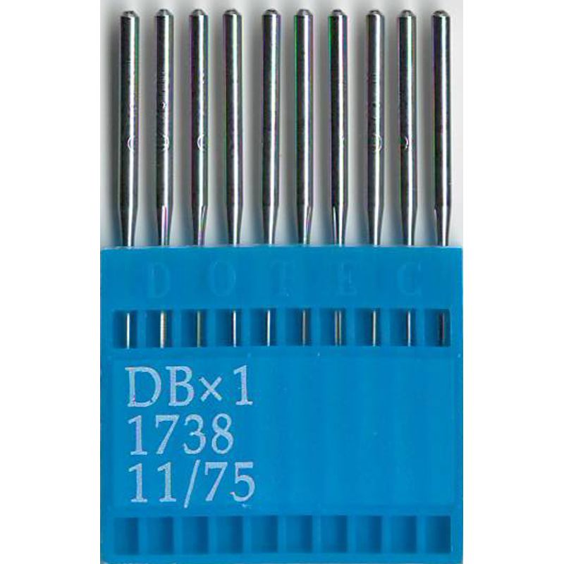 Иглы DBx1 R, № 75, DO, (1738, 16x257, 71x1, 16x231, 287WH, DBx257), 1 уп.=10 шт.
