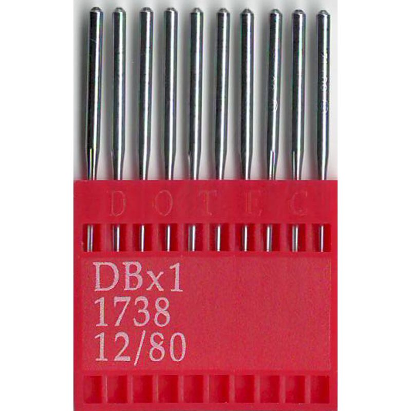Иглы DBx1 R, № 80, DO, (1738, 16x257, 71x1, 16x231, 287WH, DBx257), 1 уп.=10 шт.