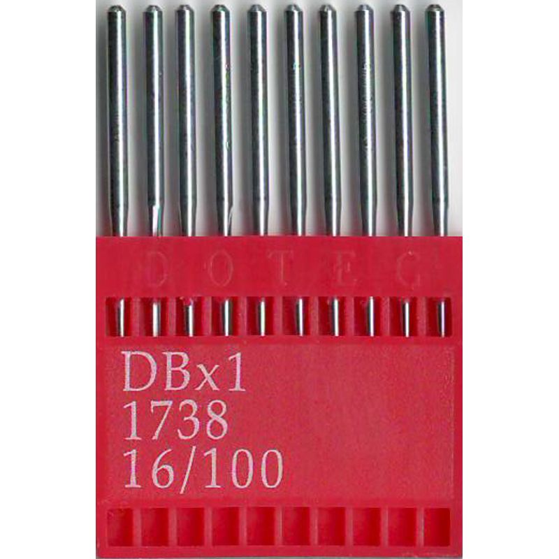 Иглы DBx1 R, №100, DO, (1738, 16x257, 71x1, 16x231, 287WH, DBx257), 1 уп.=10 шт.
