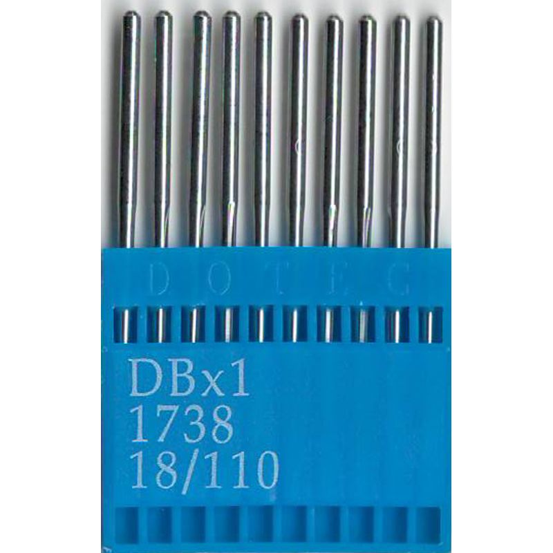 Иглы DBx1 R, №110, DO, (1738, 16x257, 71x1, 16x231, 287WH, DBx257), 1 уп.=10 шт.