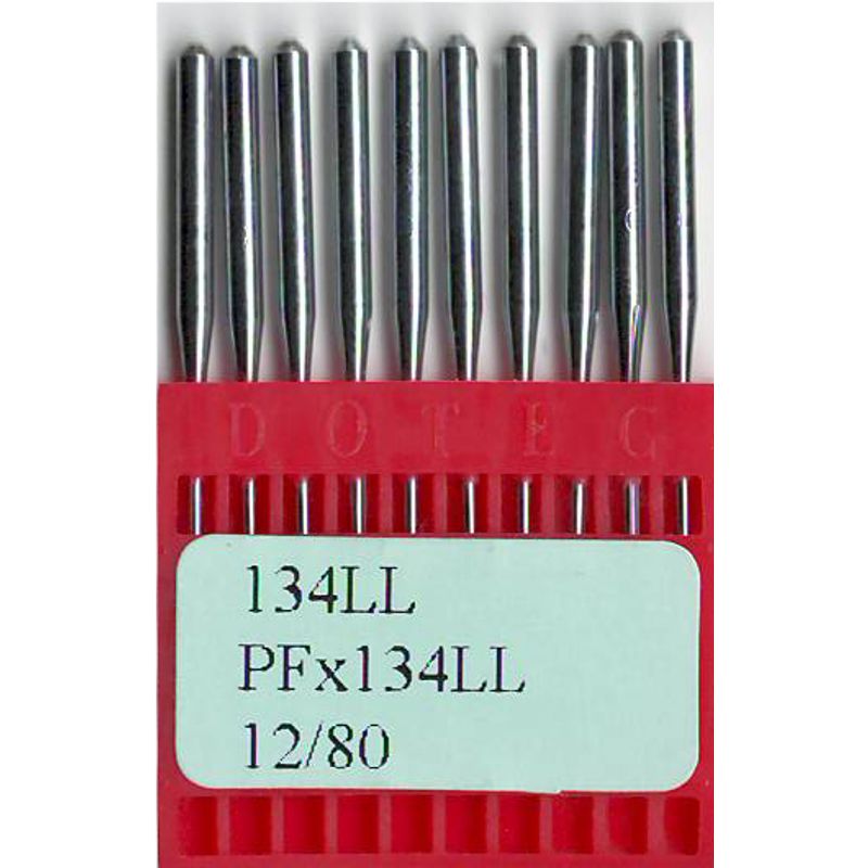 Иглы 134LLCR LL/TW, № 80, DO, (135x8TW, 134 LL, 134КК), 1 уп.=10 шт.