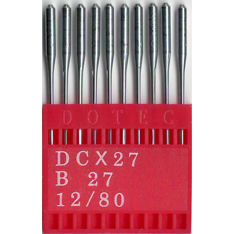 Иглы B27 R, № 80, DO, (81x1, DCx27, DCx1, MY1023, SY6120), 1 уп.=10 шт.