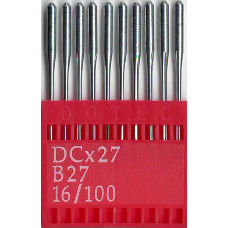 Иглы B27 R, №100, DO, (81x1, DCx27, DCx1, MY1023, SY6120), 1уп. =10шт