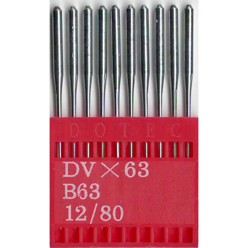 Иглы B63 R, № 80, DO, (1280KSP, DVx63), 1 уп.=10 шт.