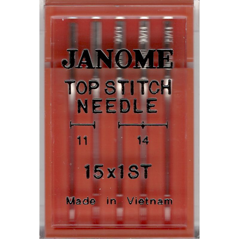 Иглы для декоративных швов № MIX, SC, (15x1ST) - 11(2), 14(3) 1 уп.=5 шт.