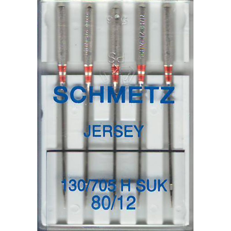 Иглы для трикотажа, джерси № 80/12, SC, (130/705H SUK), 1 уп.=5 шт.