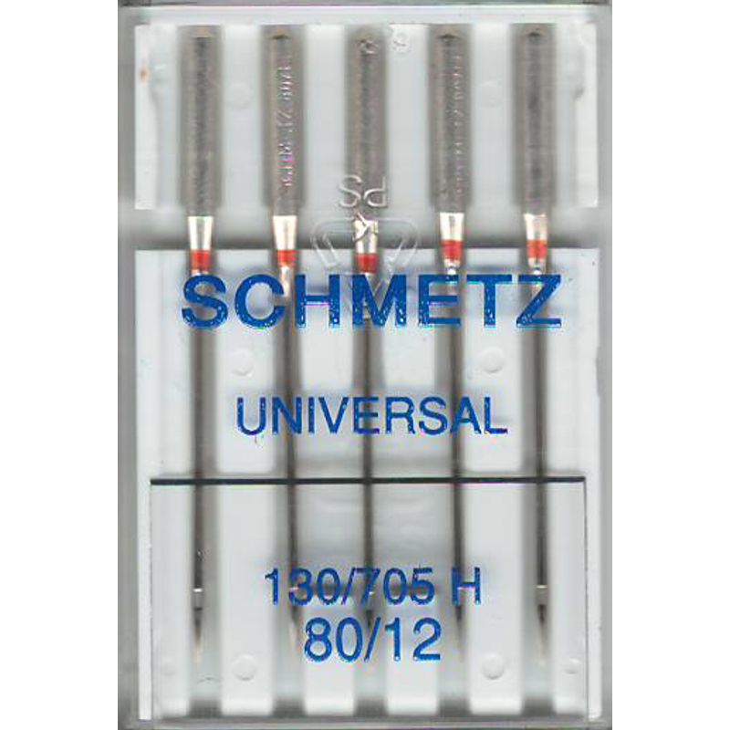 Иглы универсальные № 80/12, SC, (HAx1, 130/705H), 1 уп.= 5 шт.