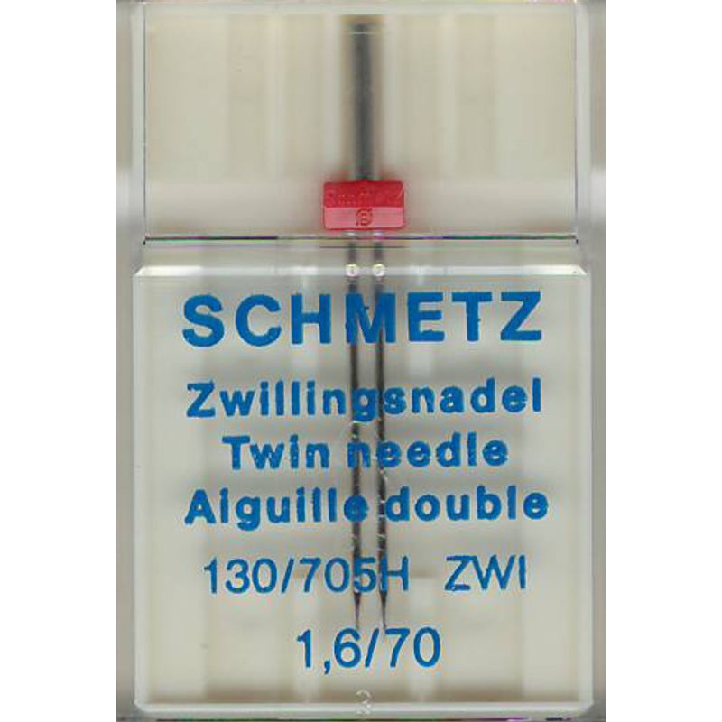 Иглы универсальные двойные №1, 6/70, SC, (130/705 H ZWI), 1 уп.=1шт