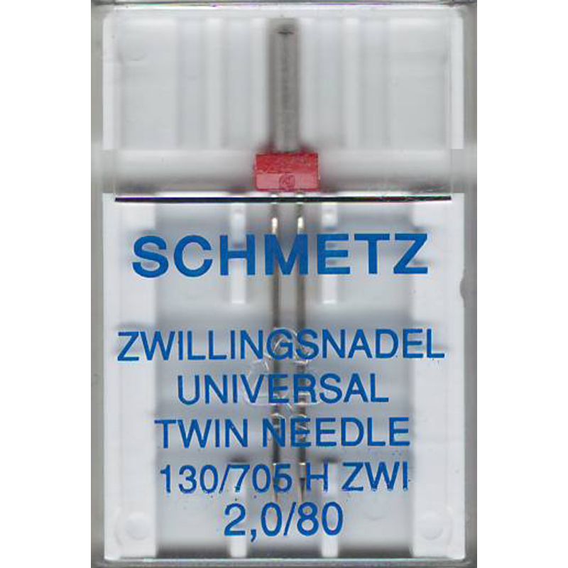 Иглы универсальные двойные №2, 0 /80, SC, (130/705 H ZWI), 1 уп.=1шт