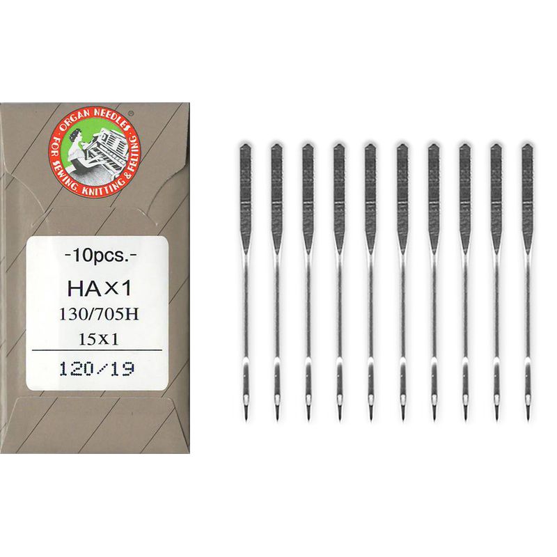 Иглы универсальные №120 / 19, OR, (HAx1, 130 / 705H, 15x1), 1уп. = 10шт, бумага