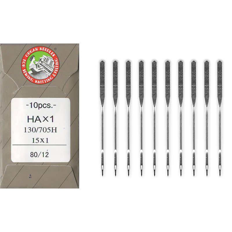 Иглы универсальные № 80/12, OR, (HAx1, 130 / 705H, 15x1), 1уп. = 10шт, бумага