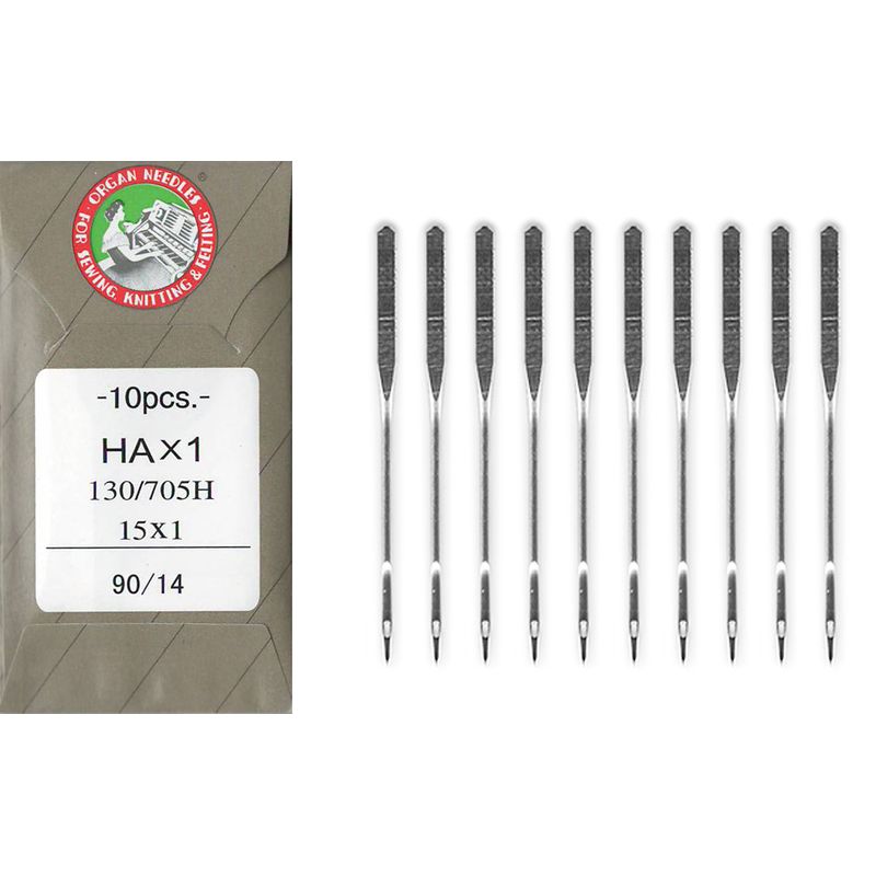 Иглы универсальные № 90 | / 14, OR, (HAx1, 130 / 705H, 15x1), 1уп. = 10шт, бумага