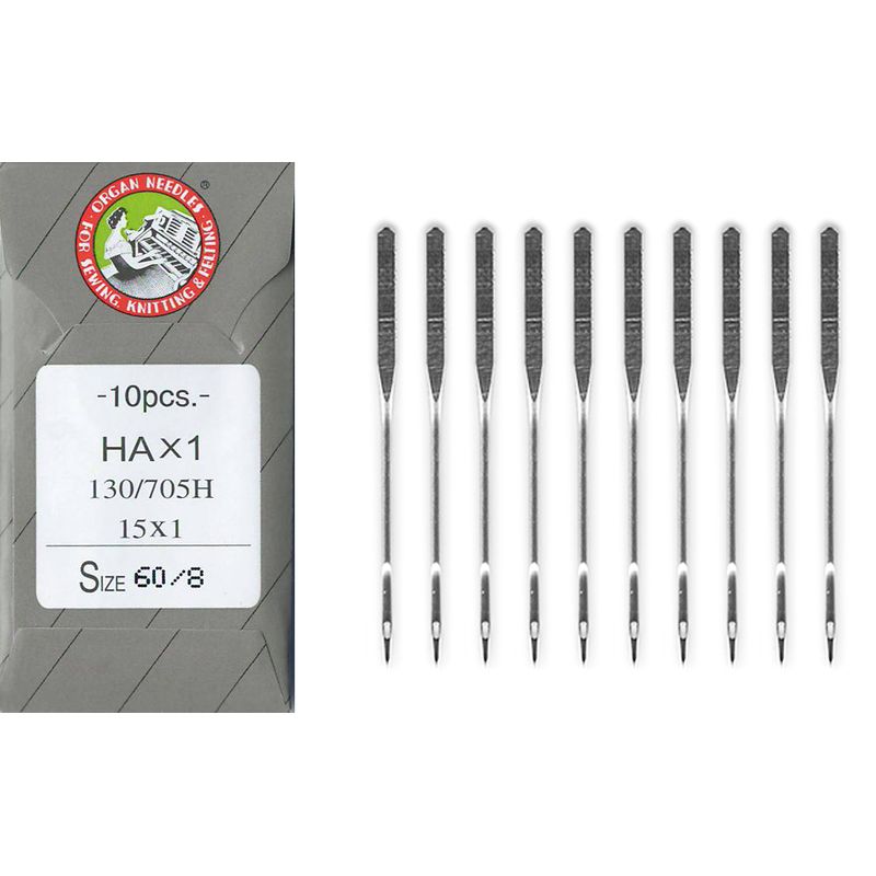 Иглы универсальные № 60/8, OR, (HAx1, 130 / 705H, 15x1), 1уп. = 10шт, бумага