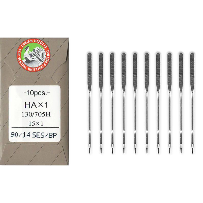 Иглы для трикотажа, джерси № 90/14, OR, (HAx1, 130 / 705H, 15x1), 1уп. = 10шт, бумага