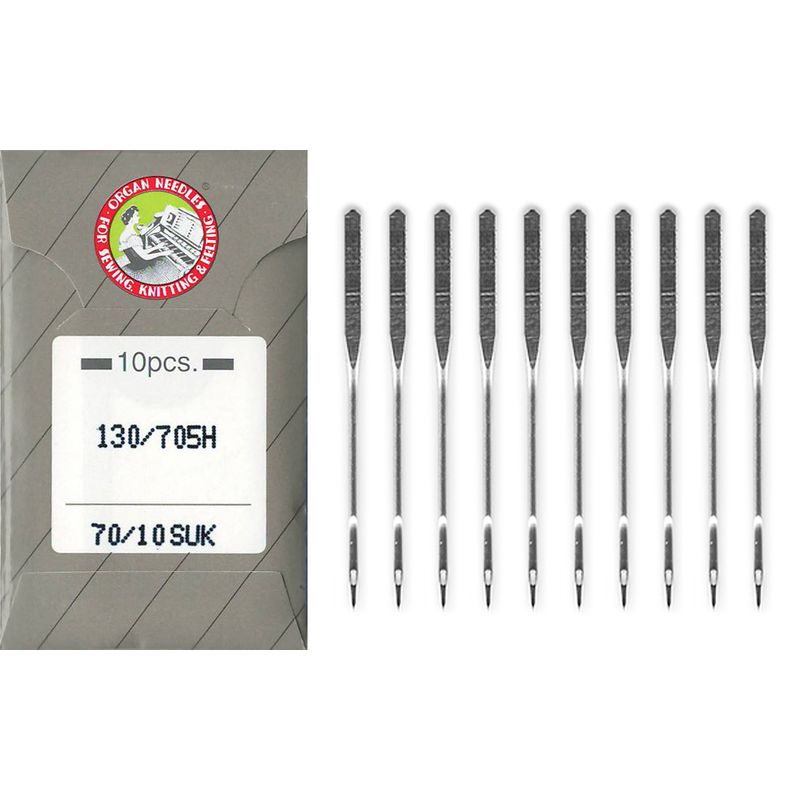 Иглы для стретч, лайкра, бифлекс № 70/10, OR (HAx1, 130 / 705H, 15x1), 1уп. = 10шт, бумага