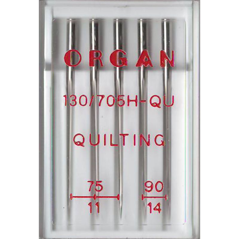 Иглы стегальные №MIX, OR, (130x705H-QU, 15x1): 75/11 (3); 90/14 (2), 1уп. = 5шт