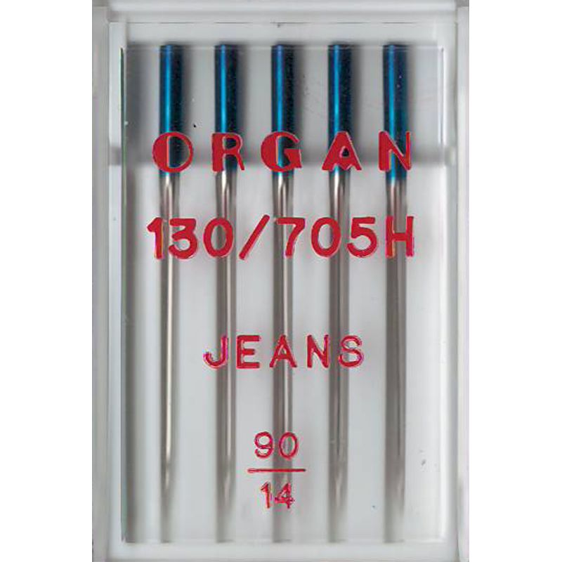 Иглы для джинса № 90/14, OR, (130/705H-J), 1 уп.=5 шт.